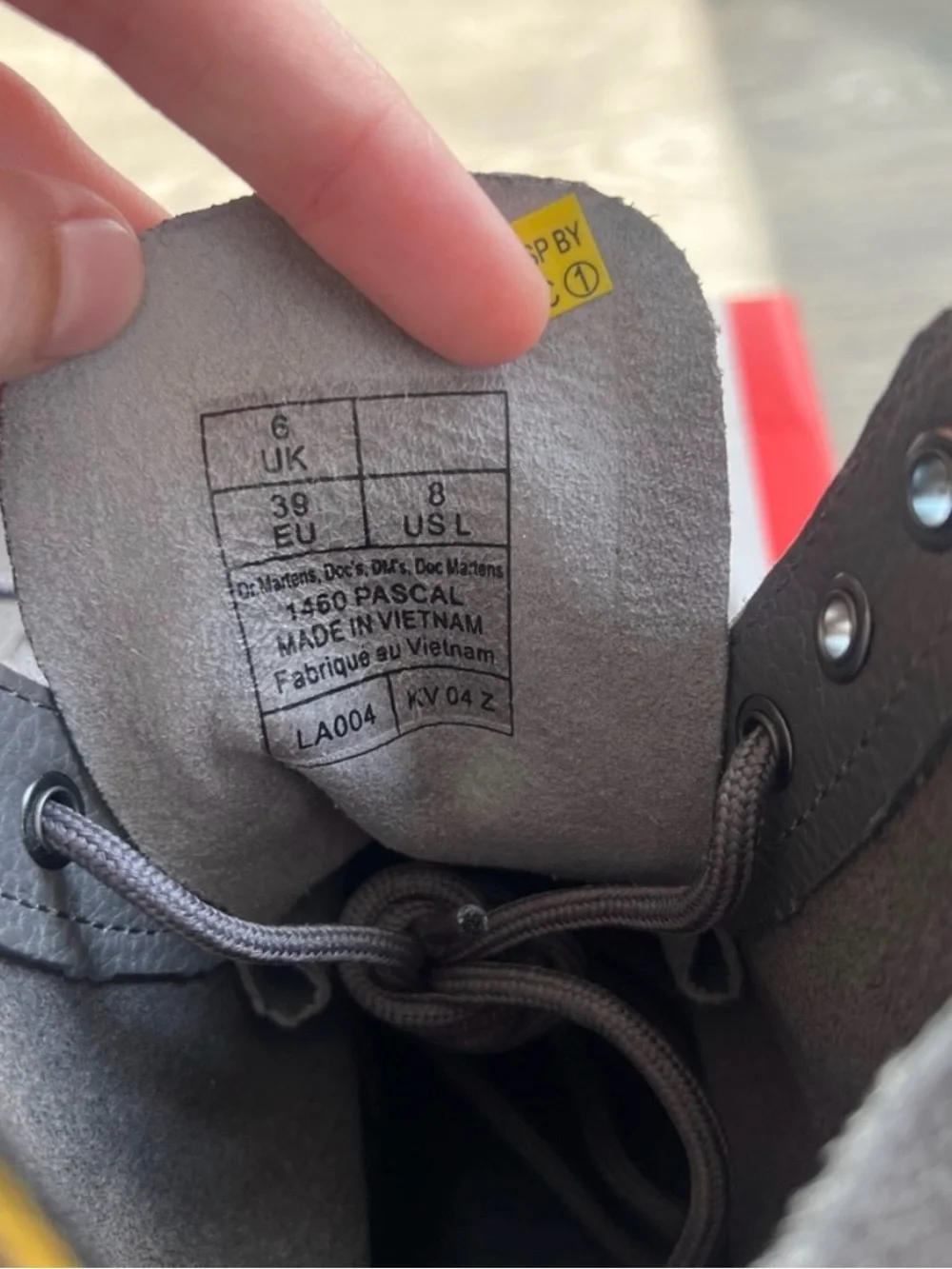 Dr. Martens 1460 Leather Grey Size 7